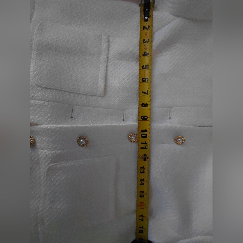 Elegant White Women's Jacket - Picture 11 of 11